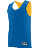 Augusta Sportswear 148 Adult Wicking Polyester Rev in Royal/ gold
