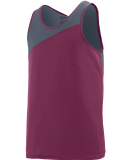 Augusta Sportswear 352 Unisex Accelerate Track & F in Maroon/ graphite