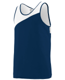 Augusta Sportswear 352 Unisex Accelerate Track & F in Navy/ white