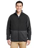 Core 365 CE890 Men's Journey Summit Hybrid Full-Zi in Heather charcoal/ black