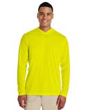 Team 365 TT41 Men's Zone Performance Hooded T-Shir in Safety yellow