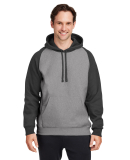 Team 365 TT96CB Unisex Zone HydroSport™ Heavywei in Dark grey heather/ black