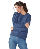Boxercraft R08 Ladies' Quilted Jersey Sweatshirt in Indigo