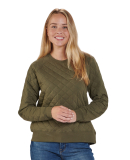 Boxercraft R08 Ladies' Quilted Jersey Sweatshirt in Olive