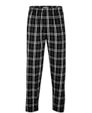 Boxercraft BM6624 Men's Harley Flannel Pant with P in Black/ white