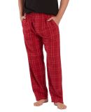 Boxercraft BM6624 Men's Harley Flannel Pant with P in Crimson field day plaid