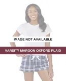 Boxercraft BW6501 Ladies' Flannel Short Varsity Maroon Oxford Plaid