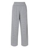 Boxercraft BW6615 Ladies' Evelyn Stripe Wide Leg P in Oxford/ white