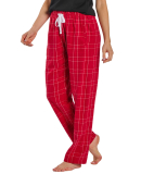 Boxercraft BW6620 Ladies' 'Haley' Flannel Pant wit in Crimson field day plaid