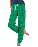 Boxercraft BW6620 Ladies' 'Haley' Flannel Pant wit in Kelly field day plaid