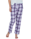 Boxercraft BW6620 Ladies' 'Haley' Flannel Pant wit in Lavender sophia plaid