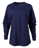 Boxercraft BW3514 Ladies' Oversized Pom Pom Jersey in Navy