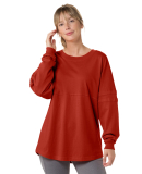 Boxercraft BW3514 Ladies' Oversized Pom Pom Jersey in True red