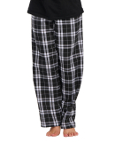 Boxercraft BY6624 Youth Polyester Flannel Pant in Black/ white