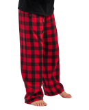 Boxercraft BY6624 Youth Polyester Flannel Pant in Red/ black buffalo