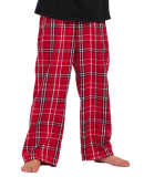 Boxercraft BY6624 Youth Polyester Flannel Pant in Red/ white
