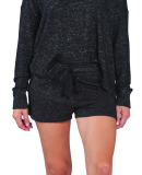 Boxercraft L11 Ladies' Cuddle Soft Short in Black heather