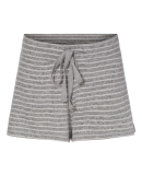 Boxercraft L11 Ladies' Cuddle Soft Short in Oxford/ natural stripe