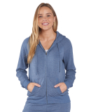 Boxercraft BW5201 Ladies' Dream Fleece Hooded Full in Indigo heather