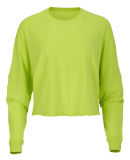 Boxercraft BW3515 Ladies' Cropped Retro Pom Pom Je in Cyber lime
