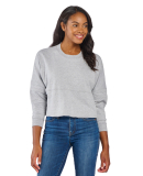 Boxercraft BW3515 Ladies' Cropped Retro Pom Pom Je in Oxford heather