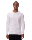 Threadfast Apparel 180LS Unisex Ultimate Long-Slee in White