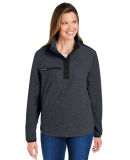DRI DUCK 9341 Ladies' Sierra Melange Heather Fleec in Charcoal