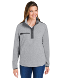 DRI DUCK 9341 Ladies' Sierra Melange Heather Fleec in Platinum