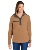 DRI DUCK 9341 Ladies' Sierra Melange Heather Fleec in Saddle