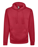 J America 8720 Unisex BTB Fleece Hooded Sweatshirt in Cardinal