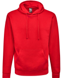J America 8720 Unisex BTB Fleece Hooded Sweatshirt in Red