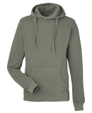 J America 8730 Unisex Pigment Dyed Fleece Hooded S in Spruce