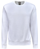 J America 8721 Unisex BTB Fleece Sweatshirt in White