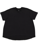 LA T 3519 Ladies' Hi-Lo T-Shirt in Black