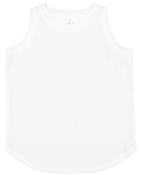LA T 3592 Ladies' Relaxed Tank in White