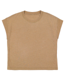 LA T 3502 Ladies' Relaxed Vintage Wash T-Shirt in Washed coyote brown