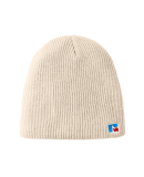 Russell Athletic UB89UHB Core R Patch Beanie in Off white