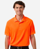 Harriton M208 Men's Charge Snag and Soil Protect P in Safety orange