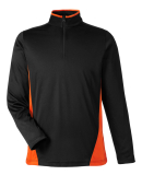 Harriton M786 Men's Flash Snag Protection Plus IL  in Black/ team orange