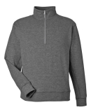 J America 8741 Unisex Electric Fleece Quarter-Zip in Electric onyx