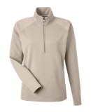 J America 8754 Ladies' Apex Fleece Quarter-Zip in Mojave