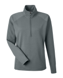 J America 8754 Ladies' Apex Fleece Quarter-Zip in Steel