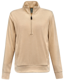 J America 8762 Ladies' Element Fleece Quarter-Zip in Almond