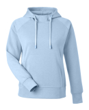 J America 8753JA Ladies' Apex Fleece Hooded Sweats in Ice blue