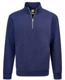 J America 8722 Unisex BTB Fleece Quarter-Zip in True navy