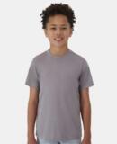 Hanes 484Y Youth Cool-Dri Cotton Touch T-Shirt in Graphite
