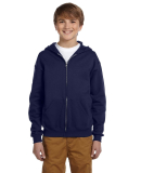 Jerzees 993BR Youth 8 oz. NuBlend® Fleece Full-Zi in J. navy