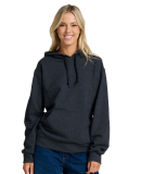 Jerzees IC49M Unisex Ultimate™ CVC Ring-Spun Hoo in Black ink heather