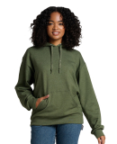 Jerzees IC49M Unisex Ultimate™ CVC Ring-Spun Hoo in Military green heather