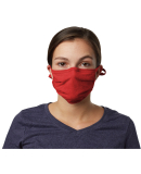 Hanes BMSKAR Adult 2-Ply Adjustable Mask in Deep red